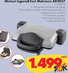 ARZUM MİSTOST IZGARA & TOST MAKİNESİ